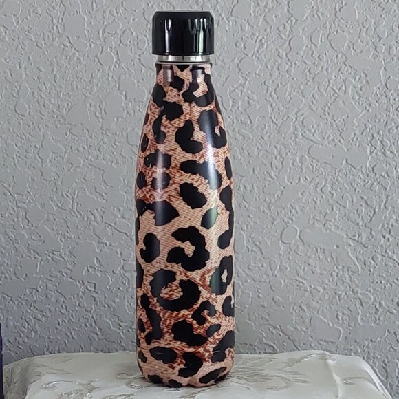 Manna Vogue Leopard 17oz Stainless Steel Water Bottle - Picture 1 of 9